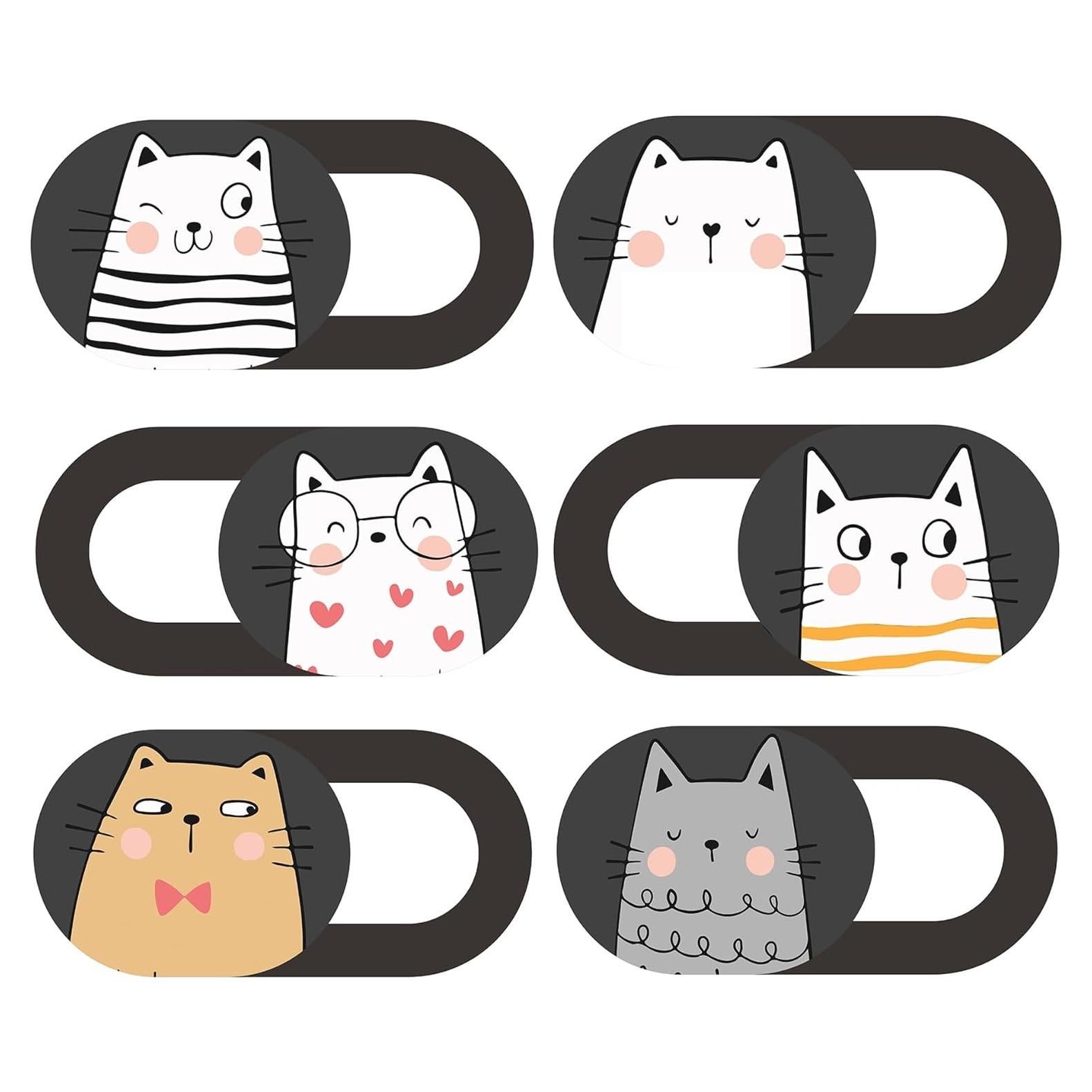 Cubierta deslizante para webcam MESMOS Gatos Lindos - Pequeña