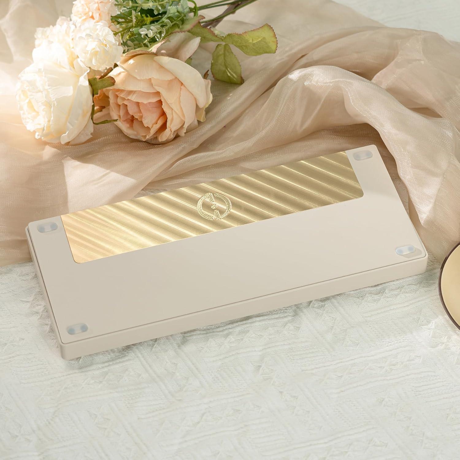 Teclado Mecánico Inalámbrico Chilkey ND75 75% RGB Beige