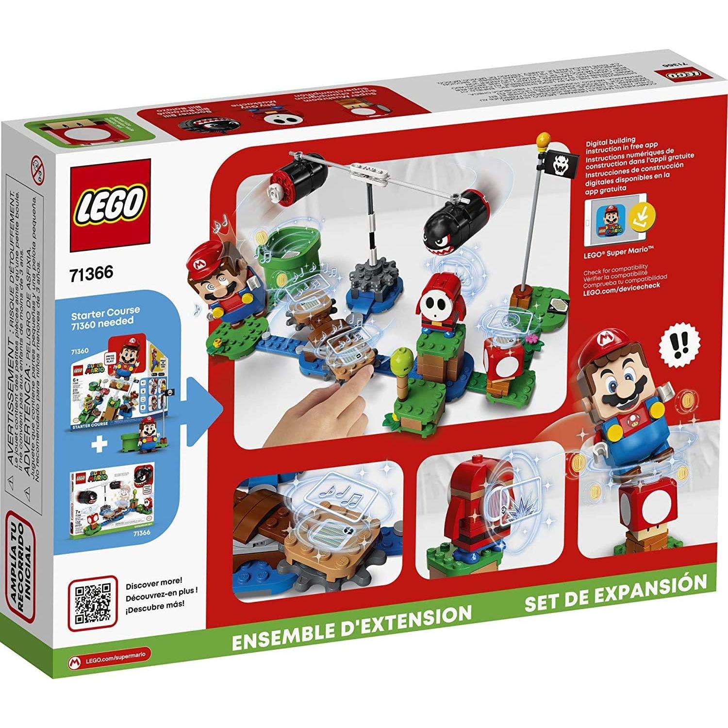 LEGO Super Mario Conjunto Expansión Boomer Bill 71366 132 Piezas