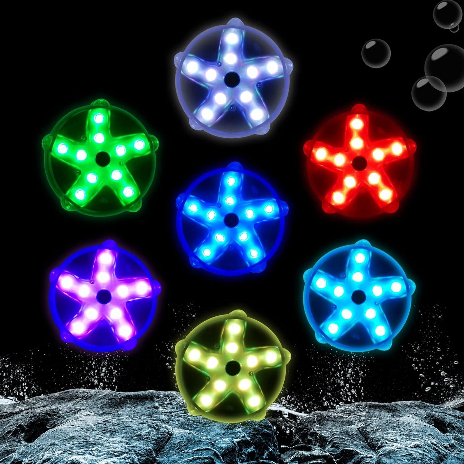 Luces Flotantes para Piscina DeeprBetter 2pcs LED Coloridas