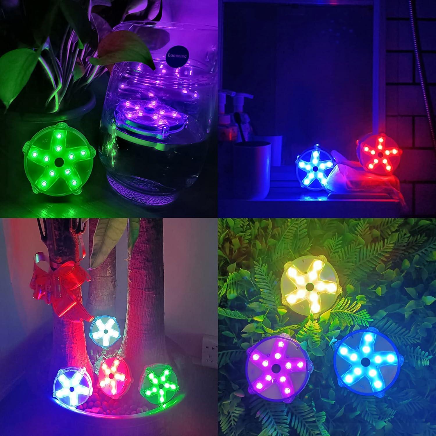 Luces Flotantes para Piscina DeeprBetter 2pcs LED Coloridas