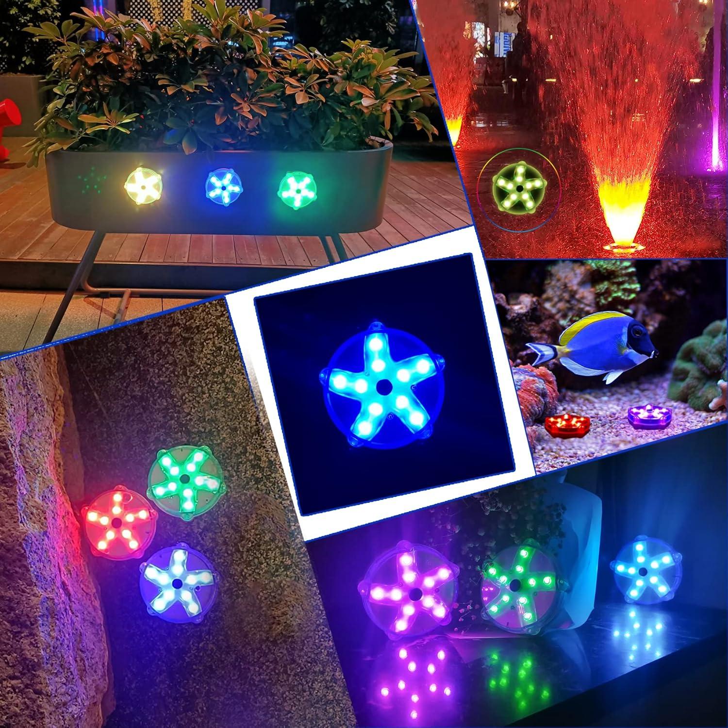 Luces Flotantes para Piscina DeeprBetter 2pcs LED Coloridas
