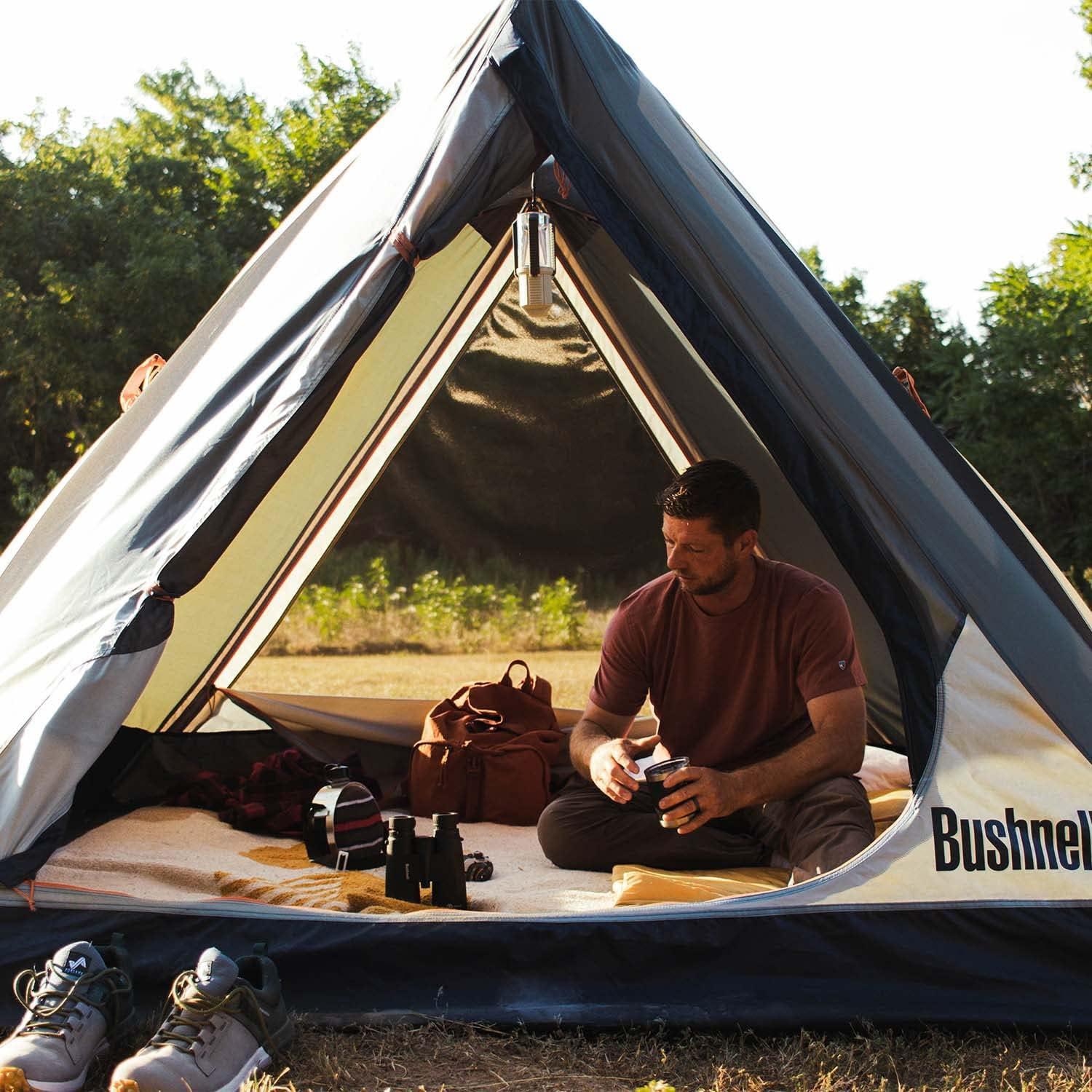 Bushnell Tent | Instant Pop Up 3P / 4P/ 6P / 8P Hub Style Tents | Best Pop Up Tent for Camping, Hiking, Family Camping, Hunting, Fishing, and Basecamp