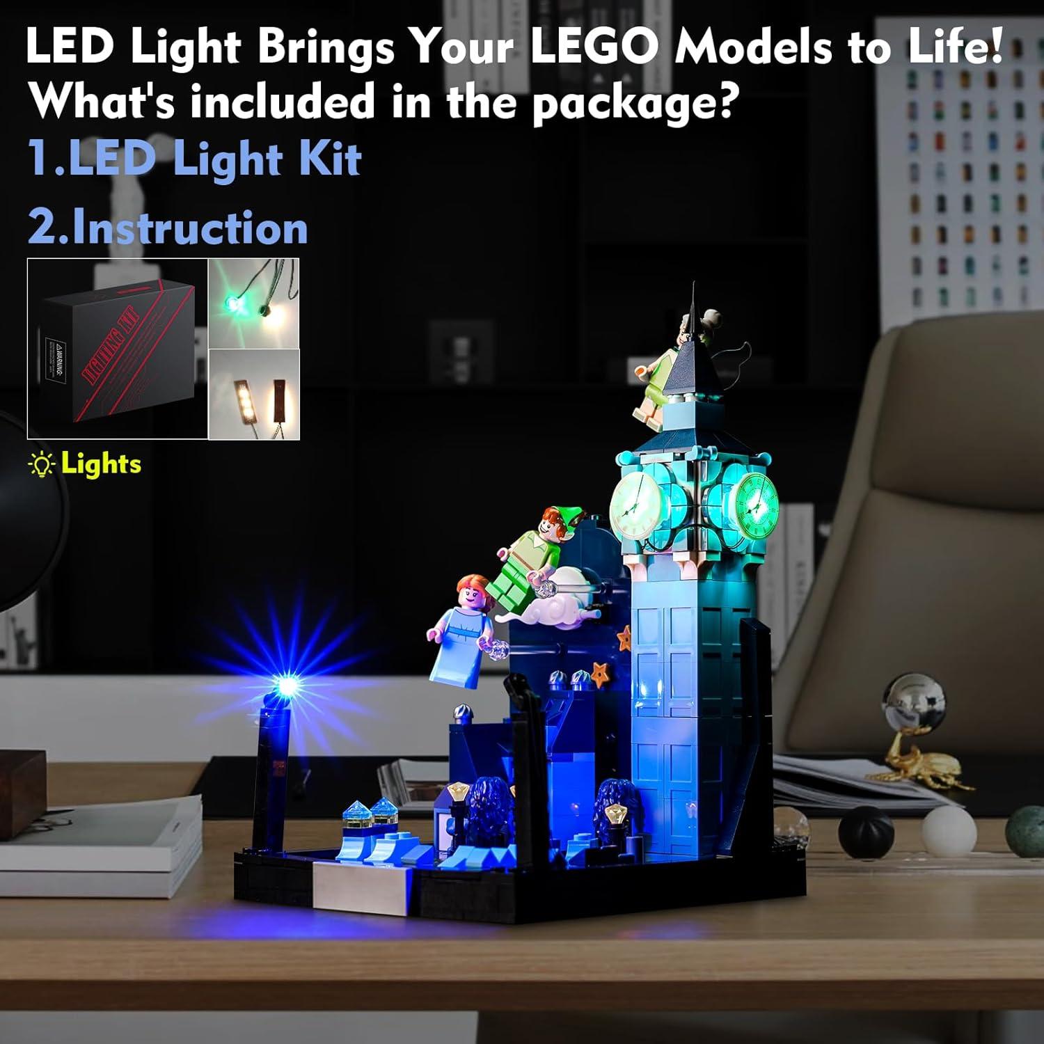 Kit de Luz LED LocoLee para LEGO 43232 Peter Pan y Wendy