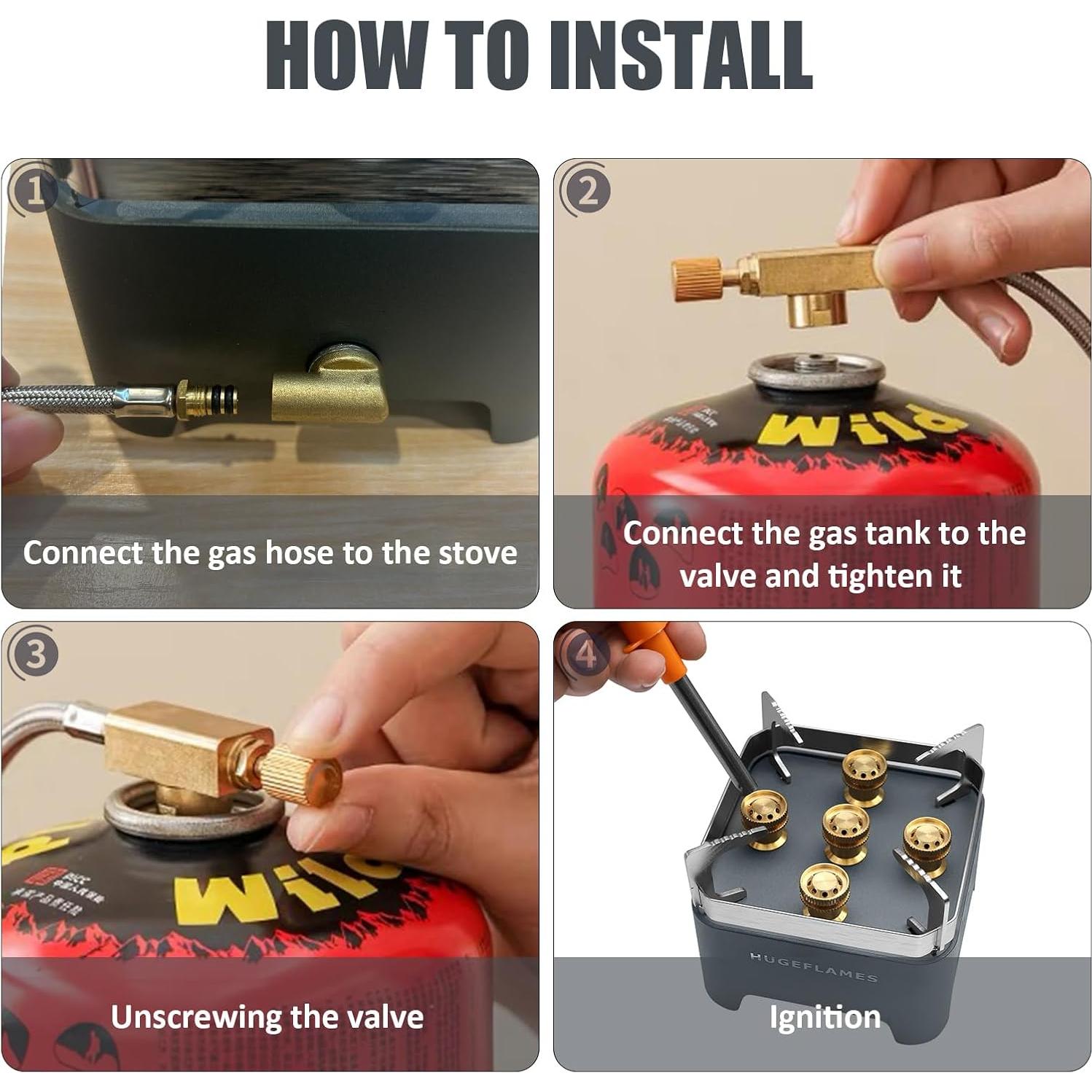 Estufa de Camping Portátil Propano 30,000 BTU N5 - Alta Salida