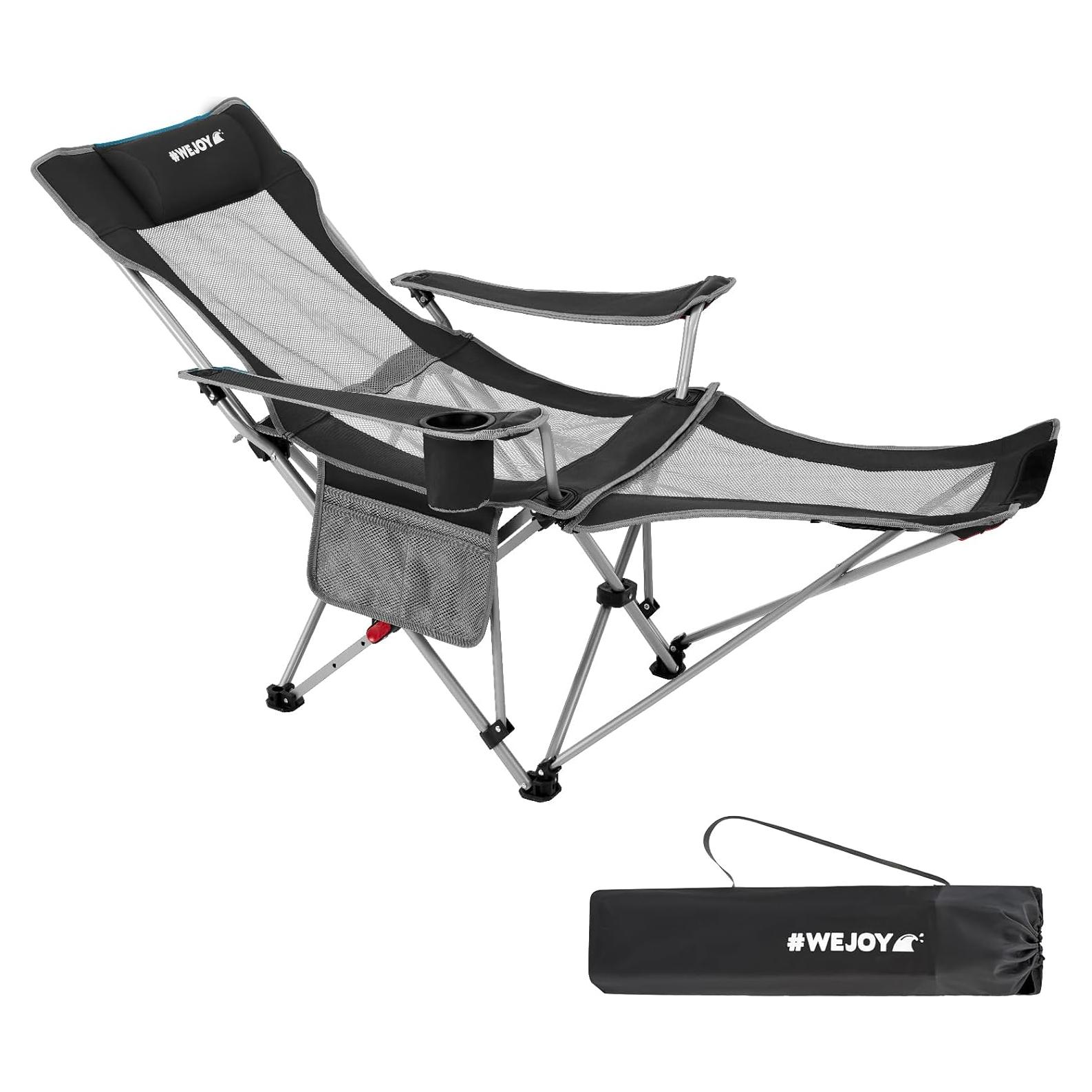 Silla de Camping Plegable WEJOY WF2204 Reclinable 3 Posiciones