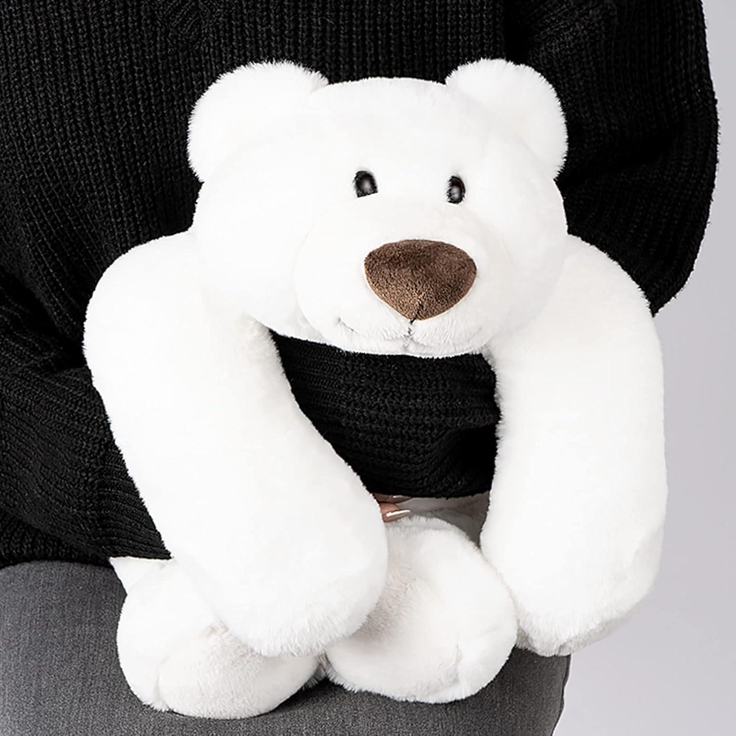 Oso de Peluche Pesado Niuniu Daddy 50 cm 1.5 kg Blanco
