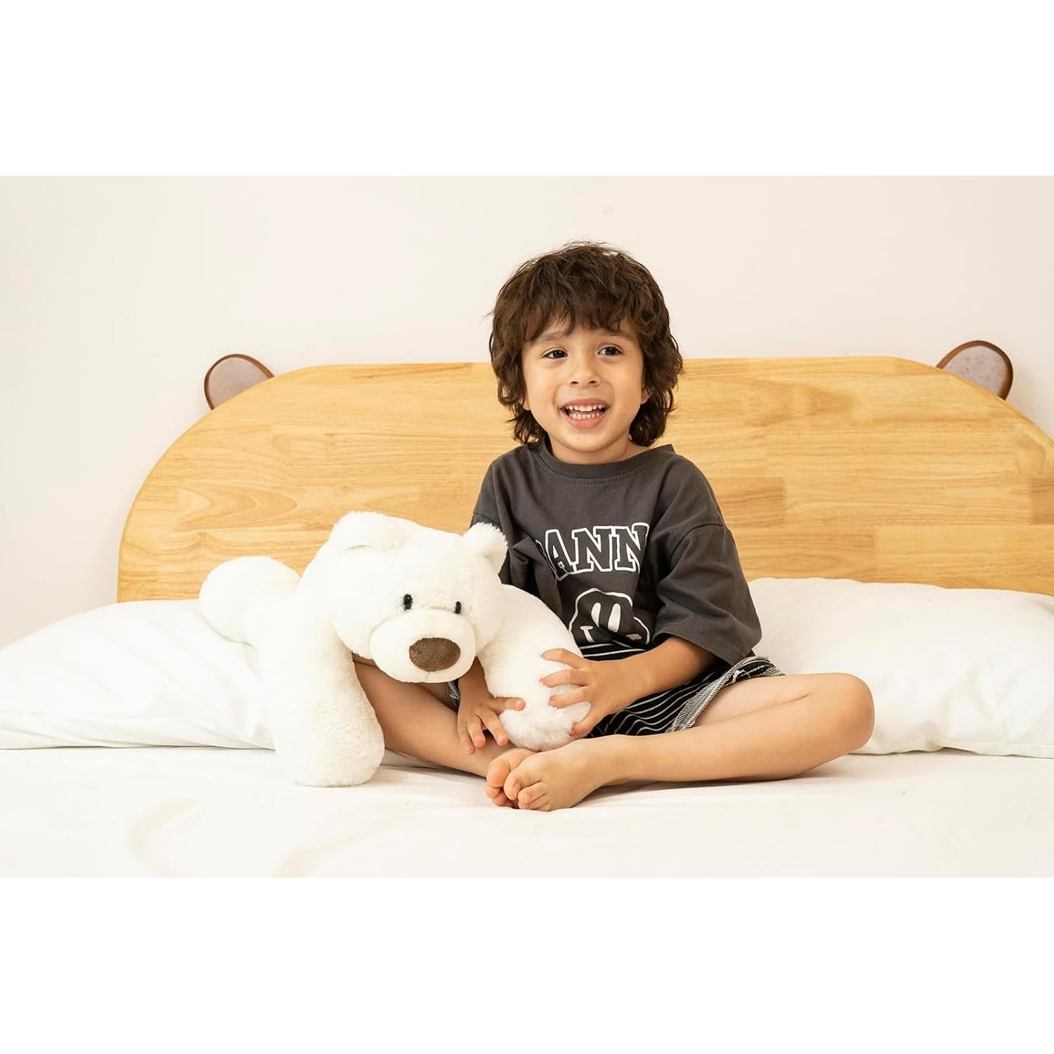 Oso de Peluche Pesado Niuniu Daddy 50 cm 1.5 kg Blanco