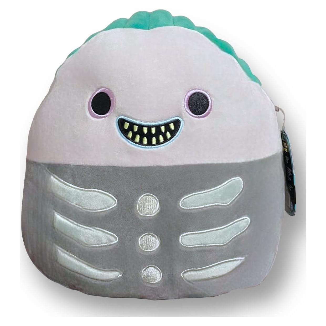 Squishmallows Peluche Disney Barrel 25.4 cm Gris con Cabello Verde