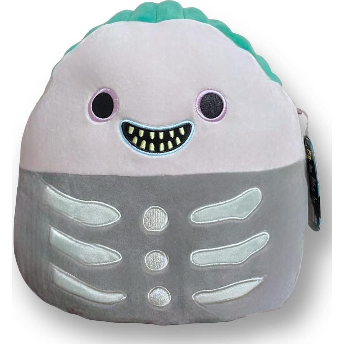 Squishmallows Peluche Disney Barrel 25.4 cm Gris con Cabello Verde