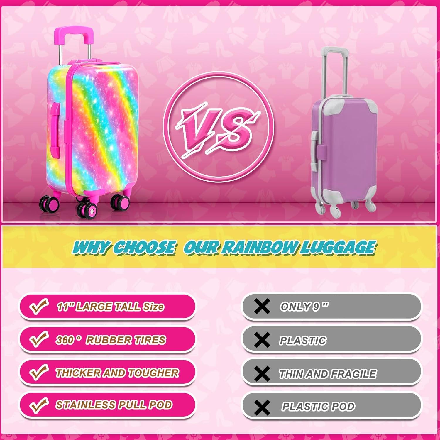 Maleta de Accesorios para Muñecas ARTST 18 Pulgadas - Viaje