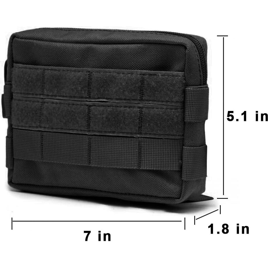 Molle Pouches, Tactical Admin Pouch Compact EDC Utility Gadget Gear Pouch Military Carry Accessory Belt Hanging Waist Bag