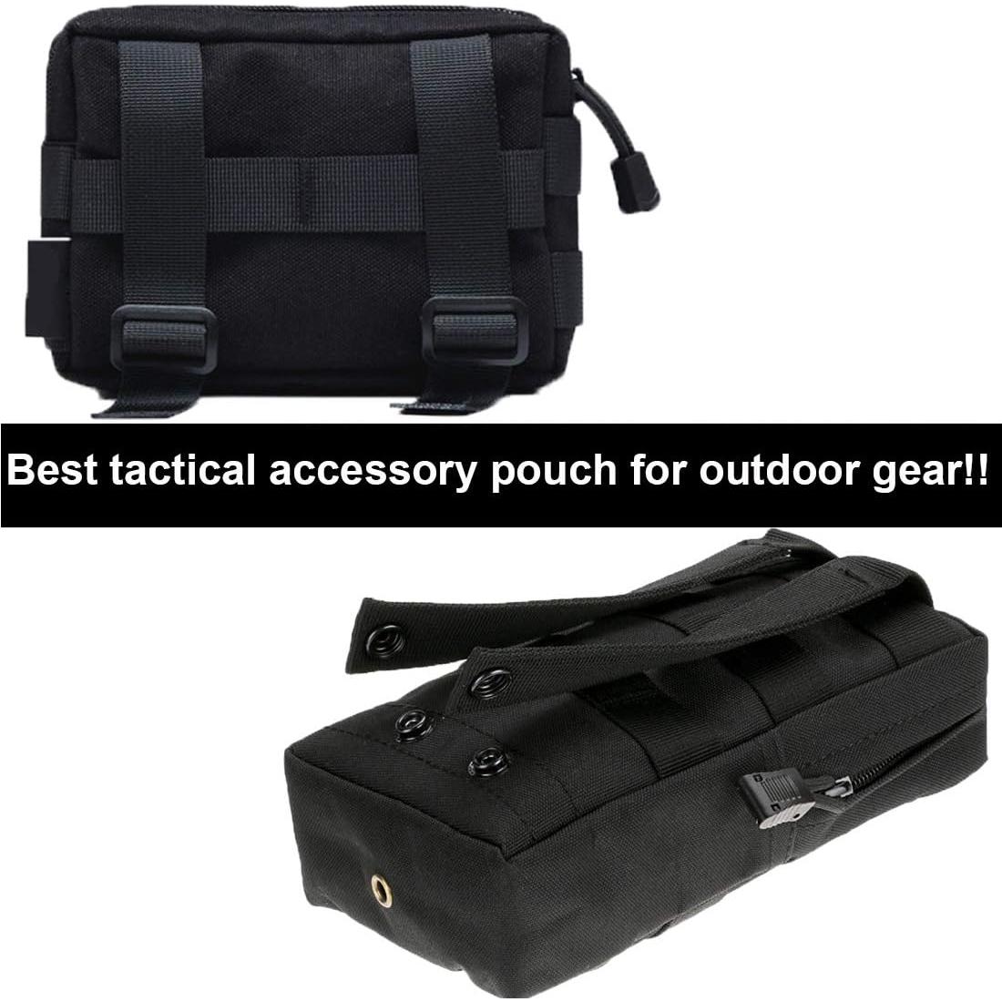 Molle Pouches, Tactical Admin Pouch Compact EDC Utility Gadget Gear Pouch Military Carry Accessory Belt Hanging Waist Bag