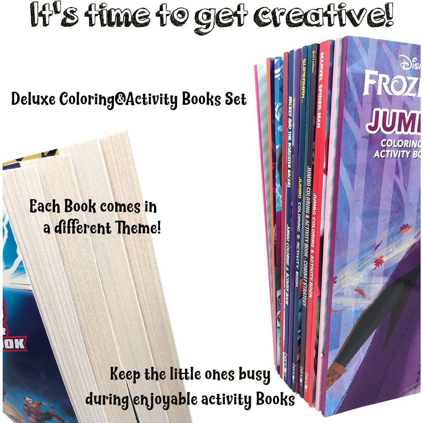 Conjunto de Libros de Actividades y Stickers Marvel Avengers