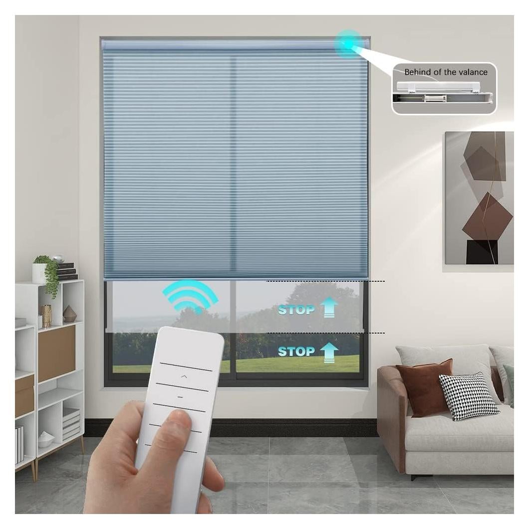 Persiana Motorizada Changshade 1 Panel Azul Oscuro Sin Cuerda