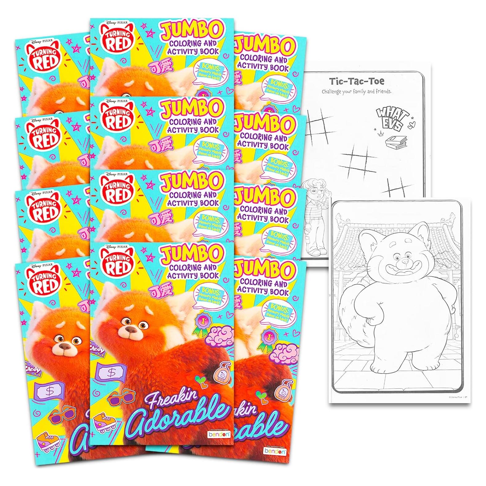 Conjunto de 12 Libros de Actividades Disney Turning Red