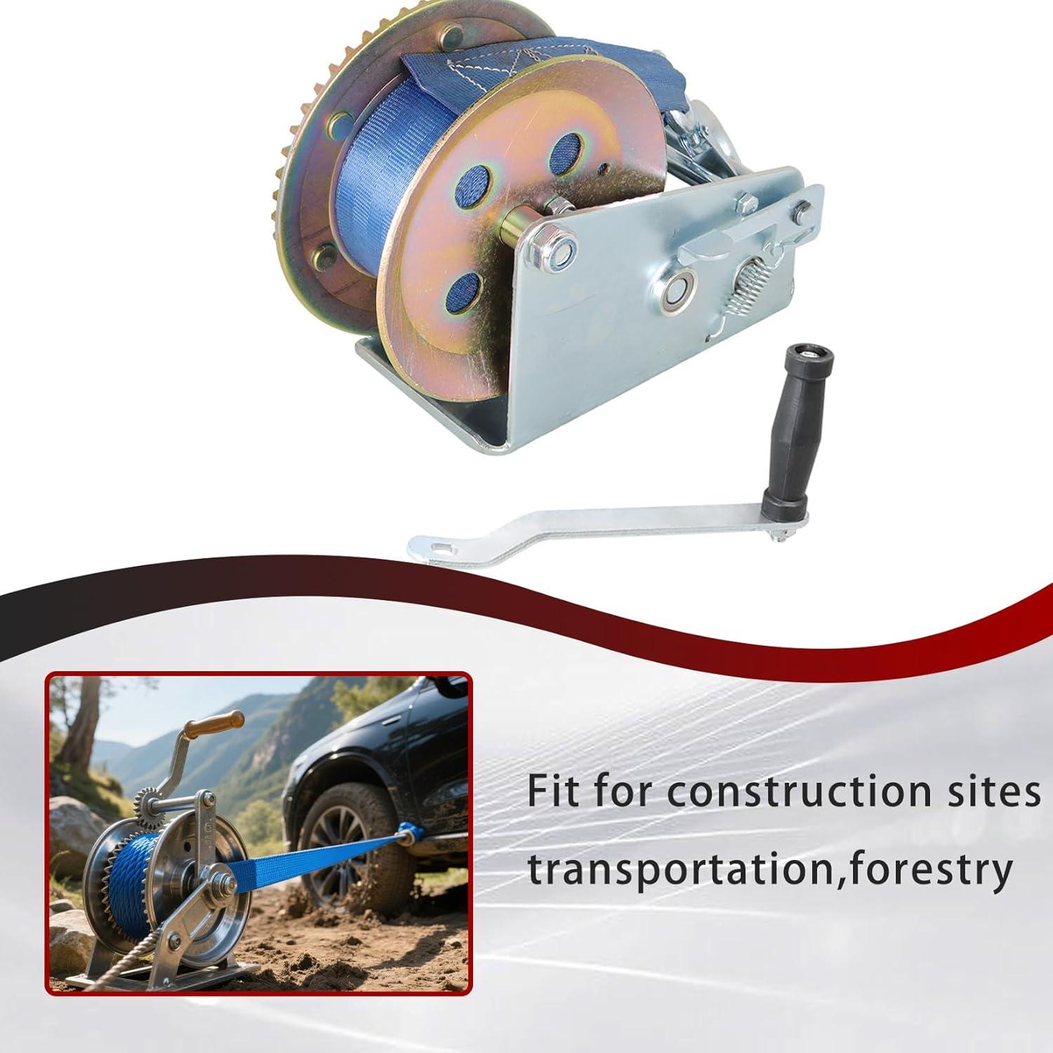 Winch Manual de Alta Resistencia Findmall 1587.6kg 10m