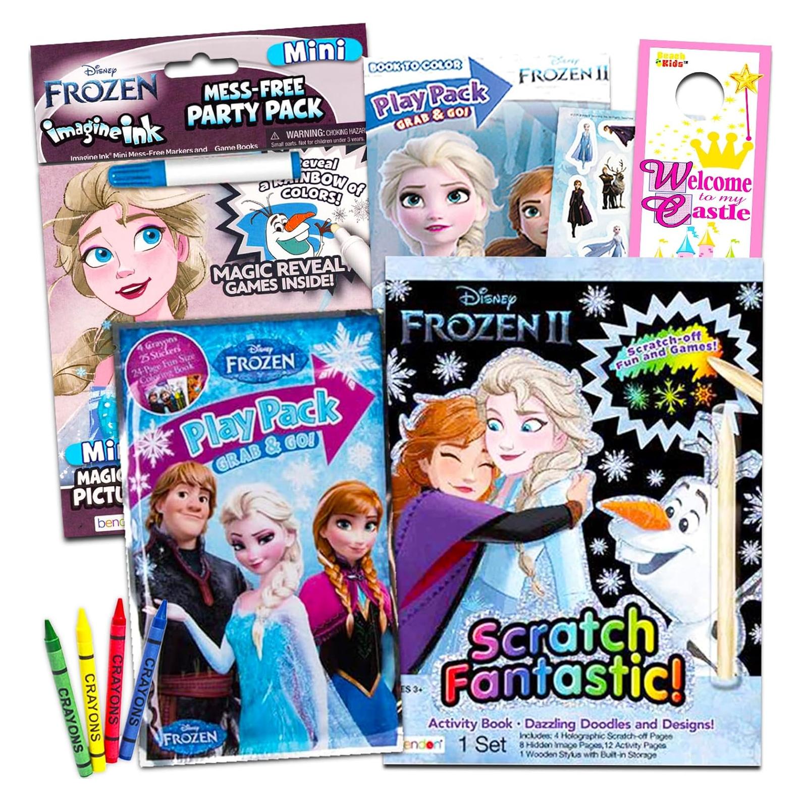 Conjunto de Libros para Colorear Disney Frozen - Crenstone