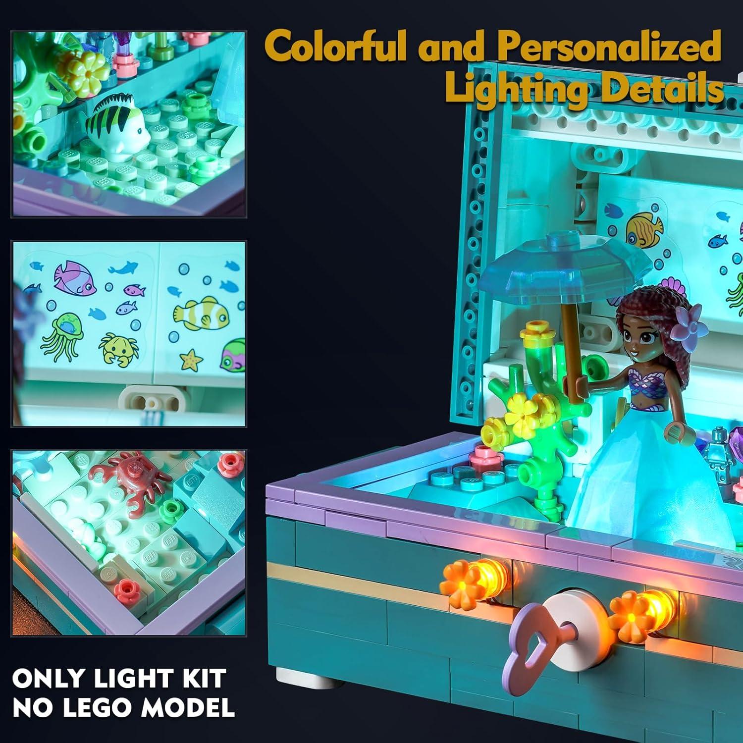 Kit de luces LED VONADO para cofre del tesoro Lego 43229