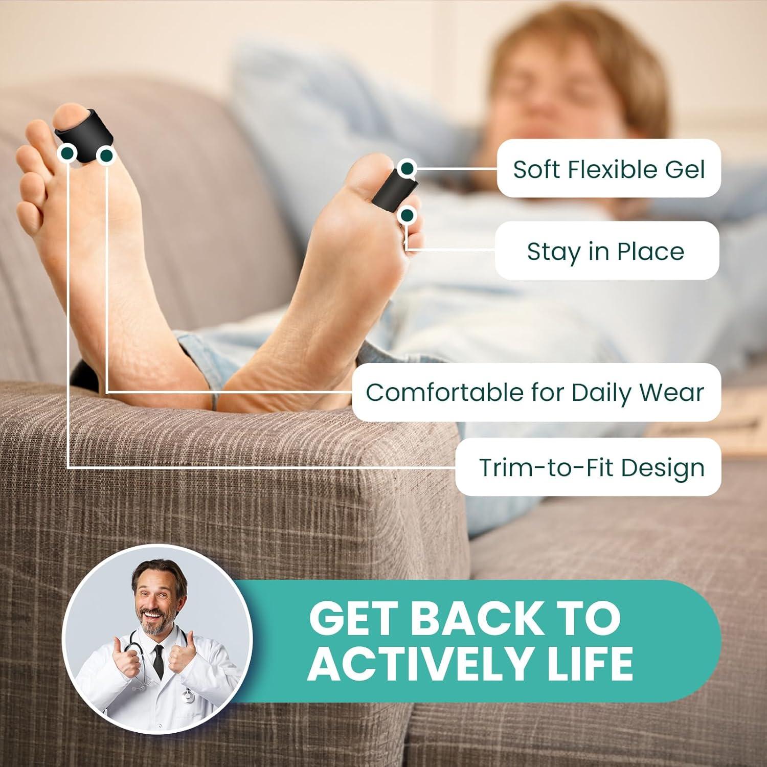 Protectores de Dedos Welnove - Fundas de Silicona para Alivio del Dolor