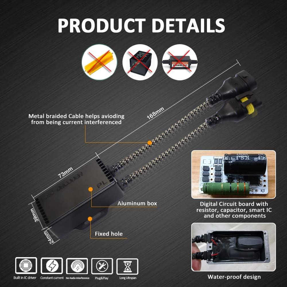Decodificadores LED Canbus D-Lumina 9005/9006/H10 - Paquete de 2