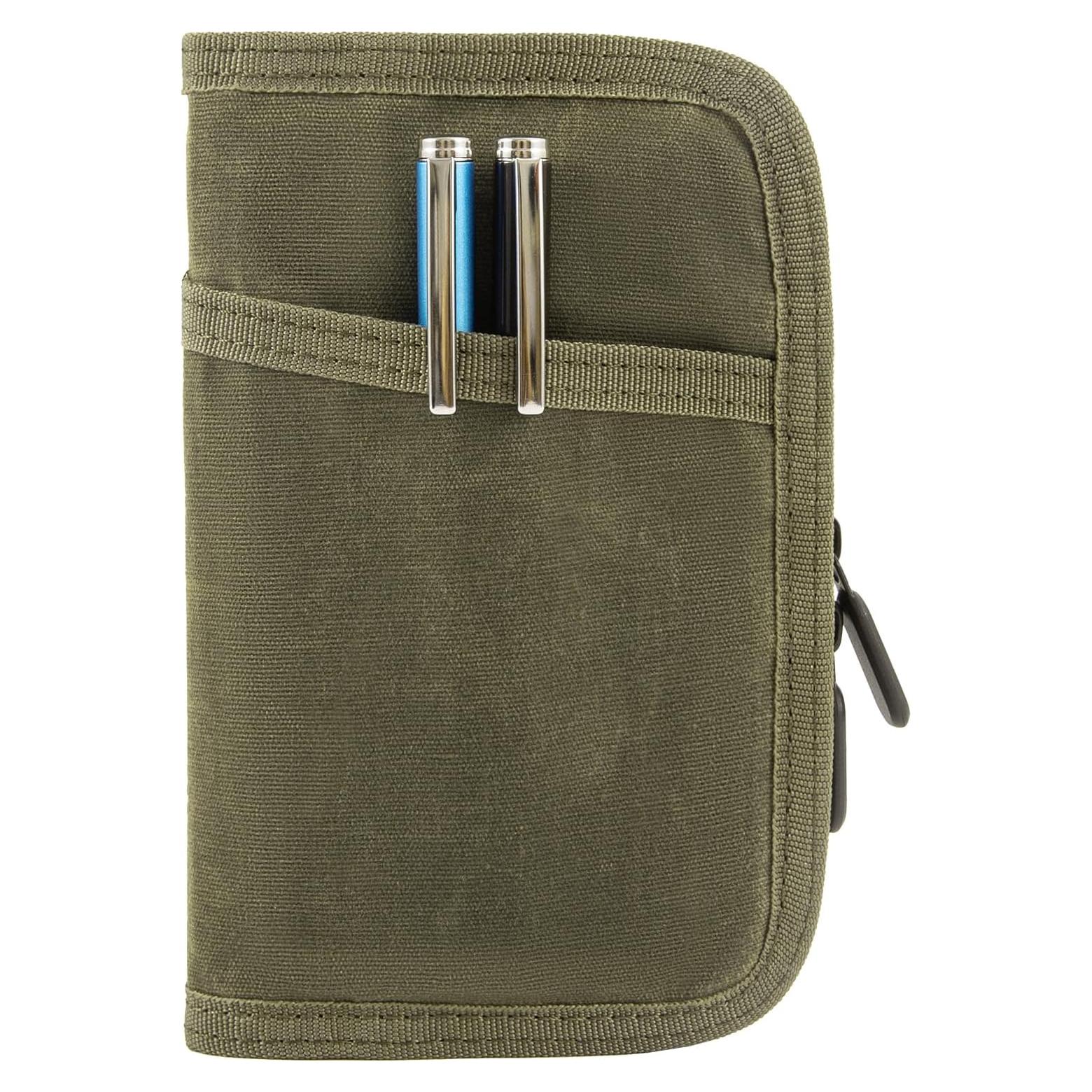 Cubierta de cuadernos Baizoy EDC Lona Encerada Verde Militar