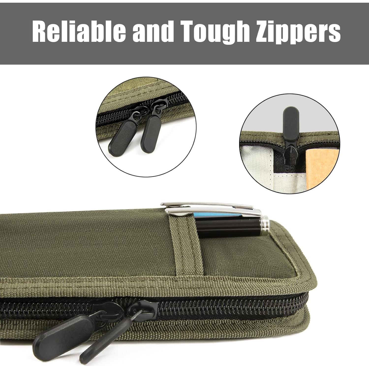 Cubierta de cuadernos Baizoy EDC Lona Encerada Verde Militar