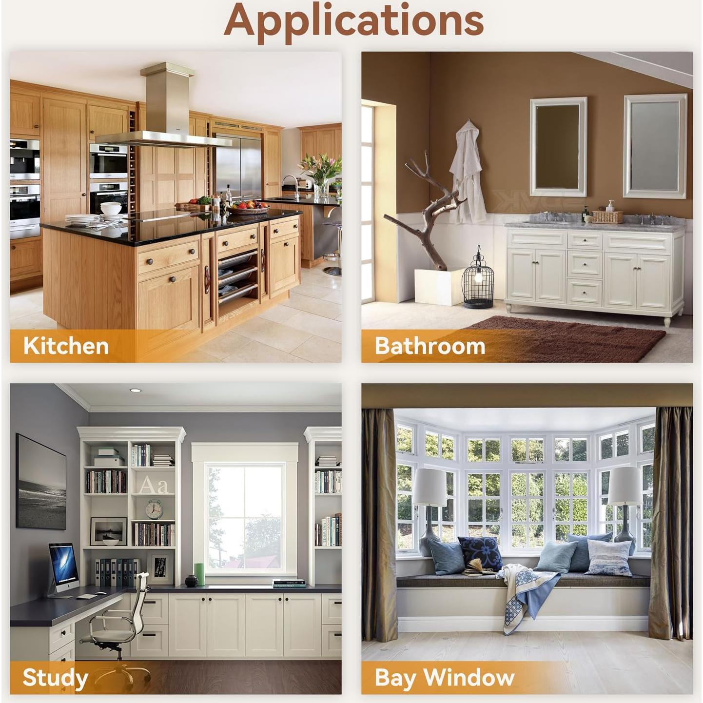 Electric Kickspace Heater with Built-In Thermostat and Timer, 1500W Plinth Heater HTA15-ULTRA for Cabinet Kickspaces, Vanities and Stairways, White