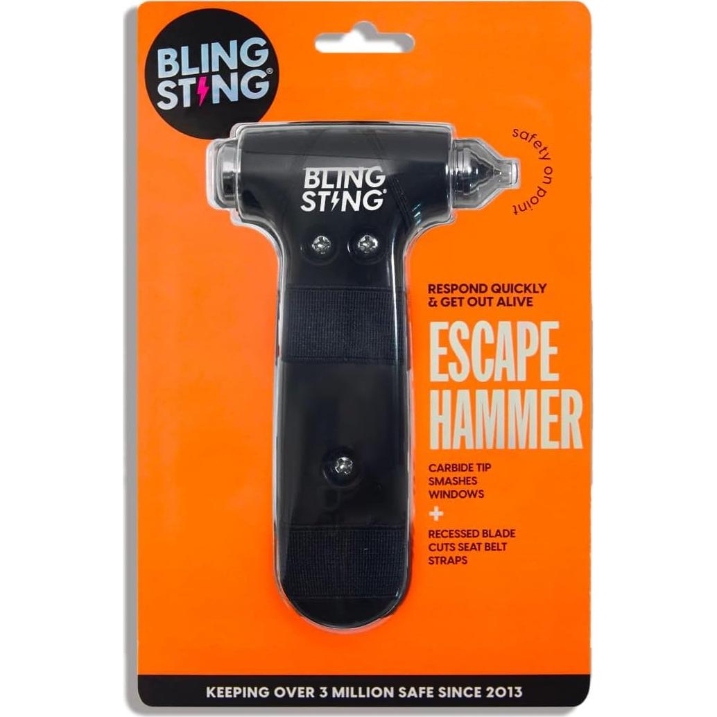 Martillo de Seguridad BLINGSTING - Escape Automotriz Negro
