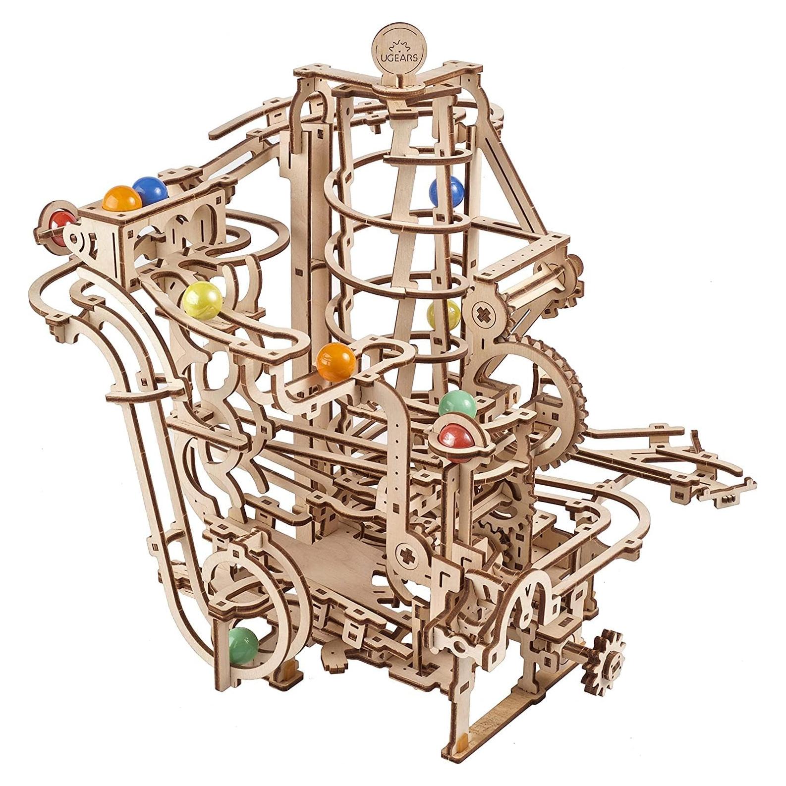 Rompecabezas 3D UGEARS Elevador Espiral de Canicas - 266 Piezas