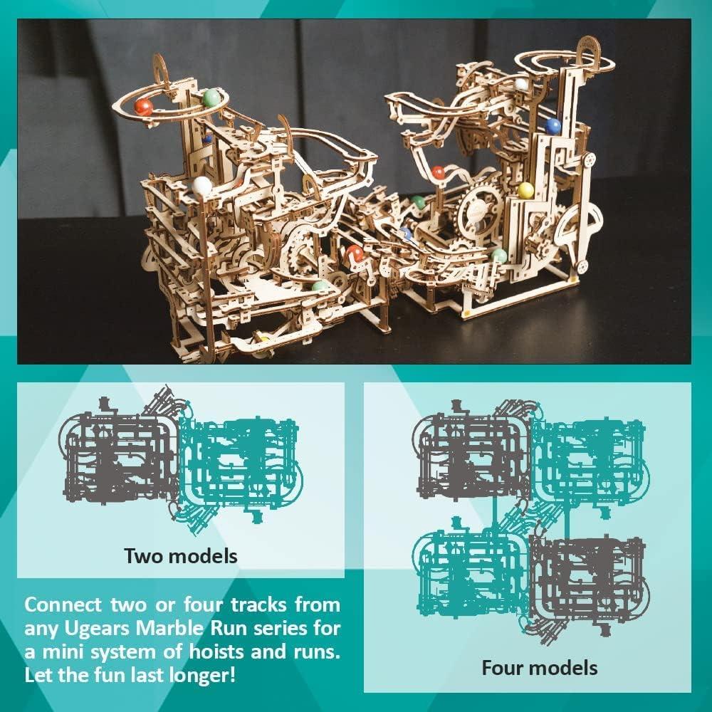 Rompecabezas 3D UGEARS Elevador Espiral de Canicas - 266 Piezas