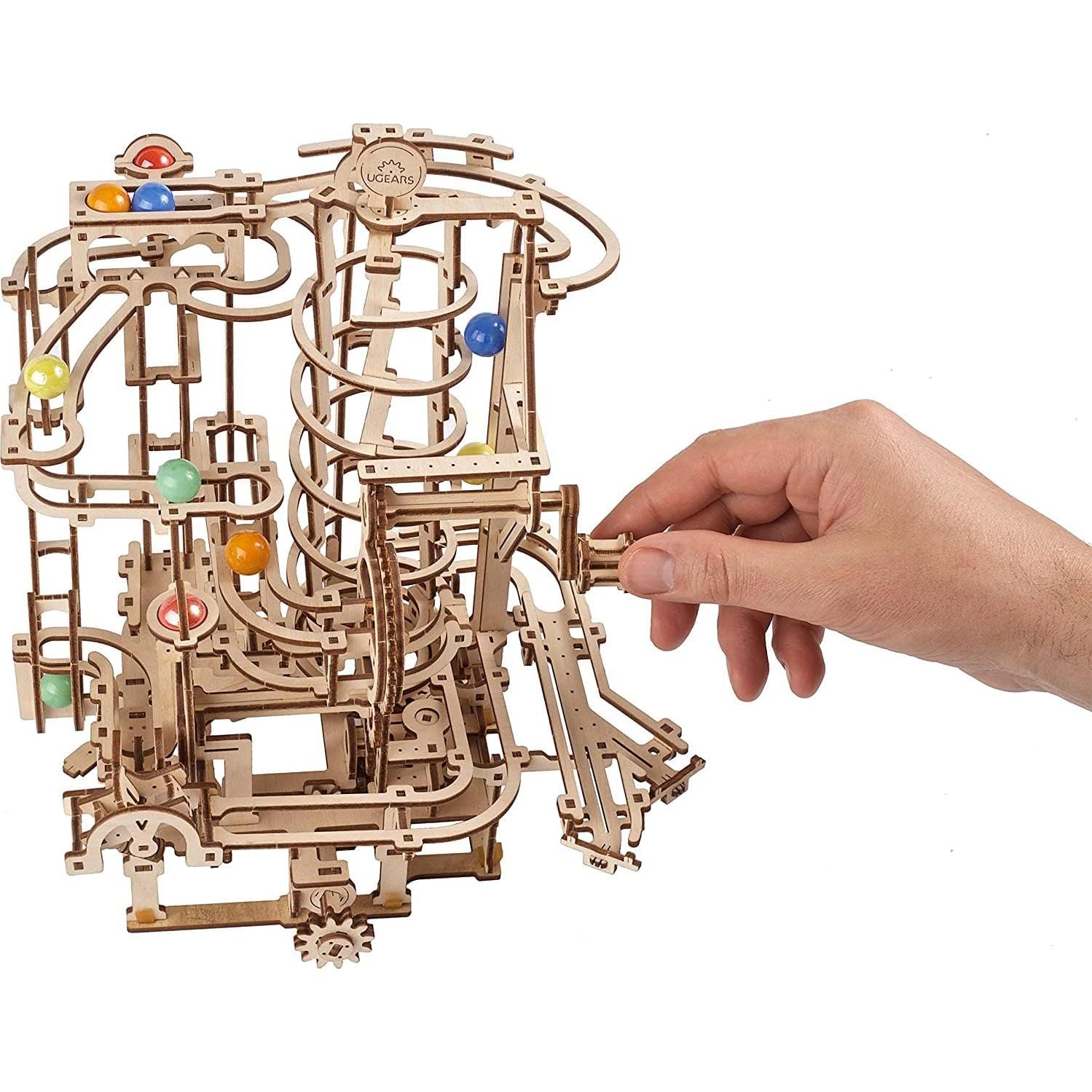 Rompecabezas 3D UGEARS Elevador Espiral de Canicas - 266 Piezas