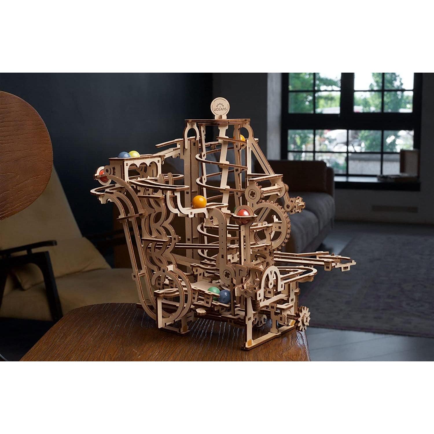 Rompecabezas 3D UGEARS Elevador Espiral de Canicas - 266 Piezas