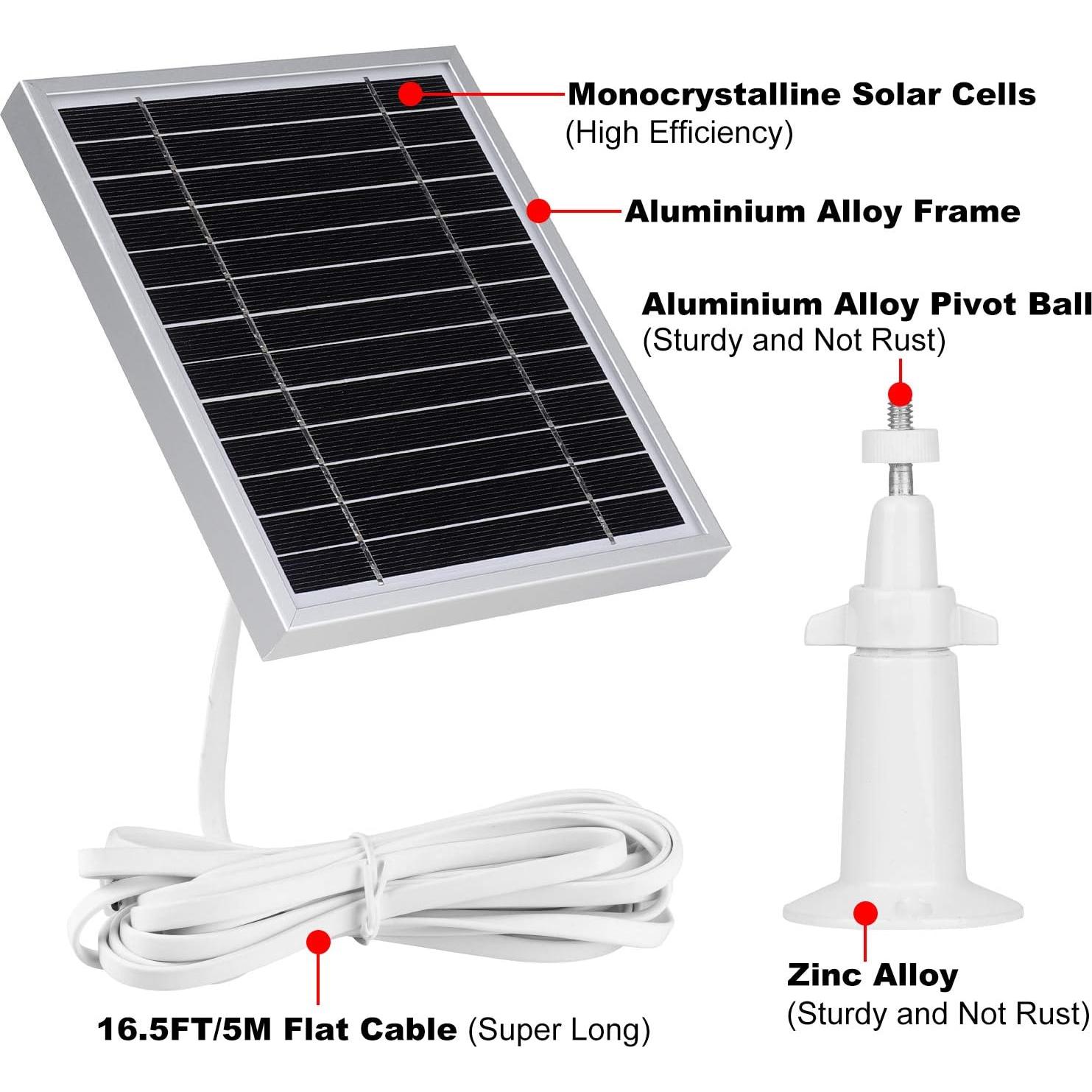 Cargador Solar UYODM 3 Pack para Arlo Essential Spotlight IP66