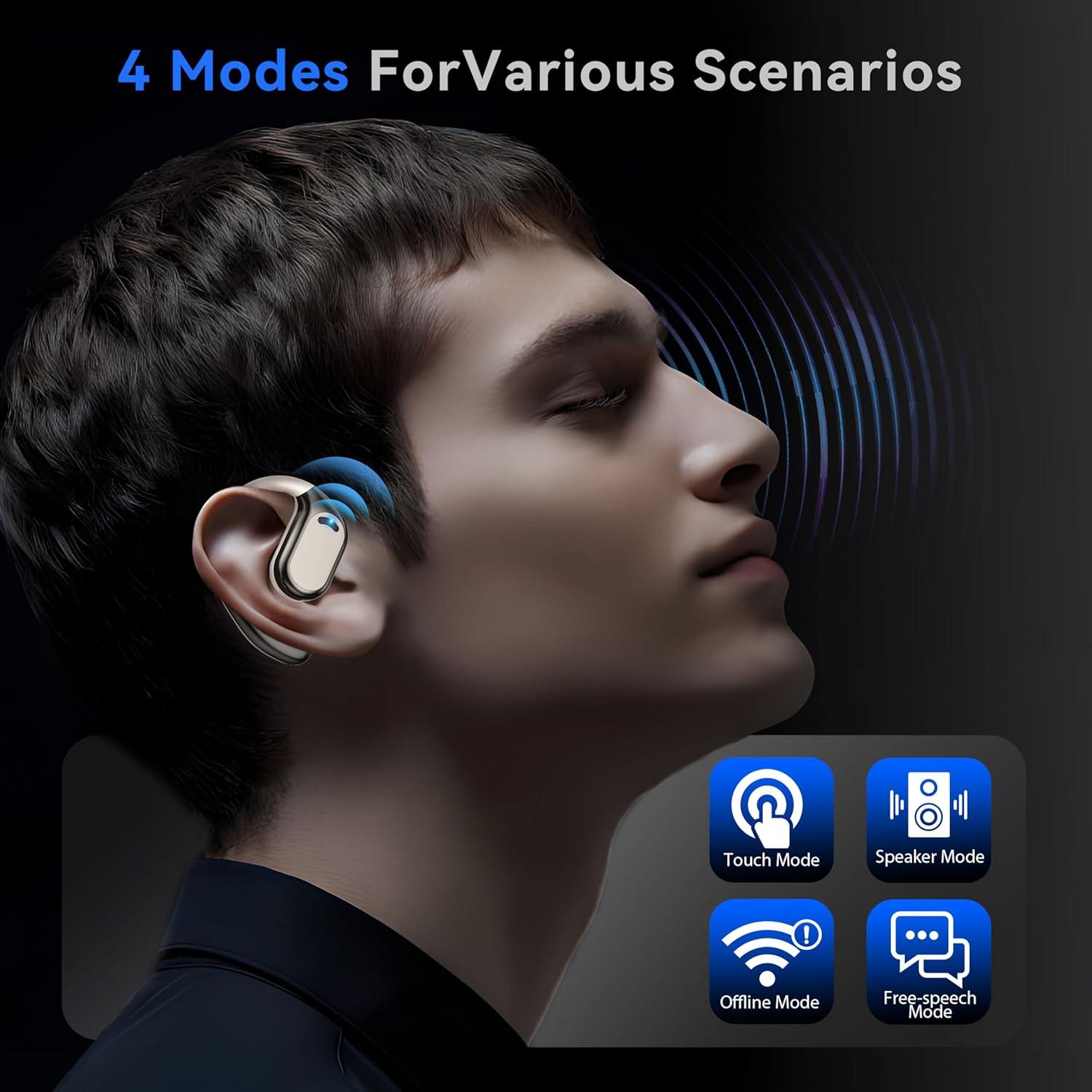 Auriculares de Traducción AI OWS 144 Idiomas Offline