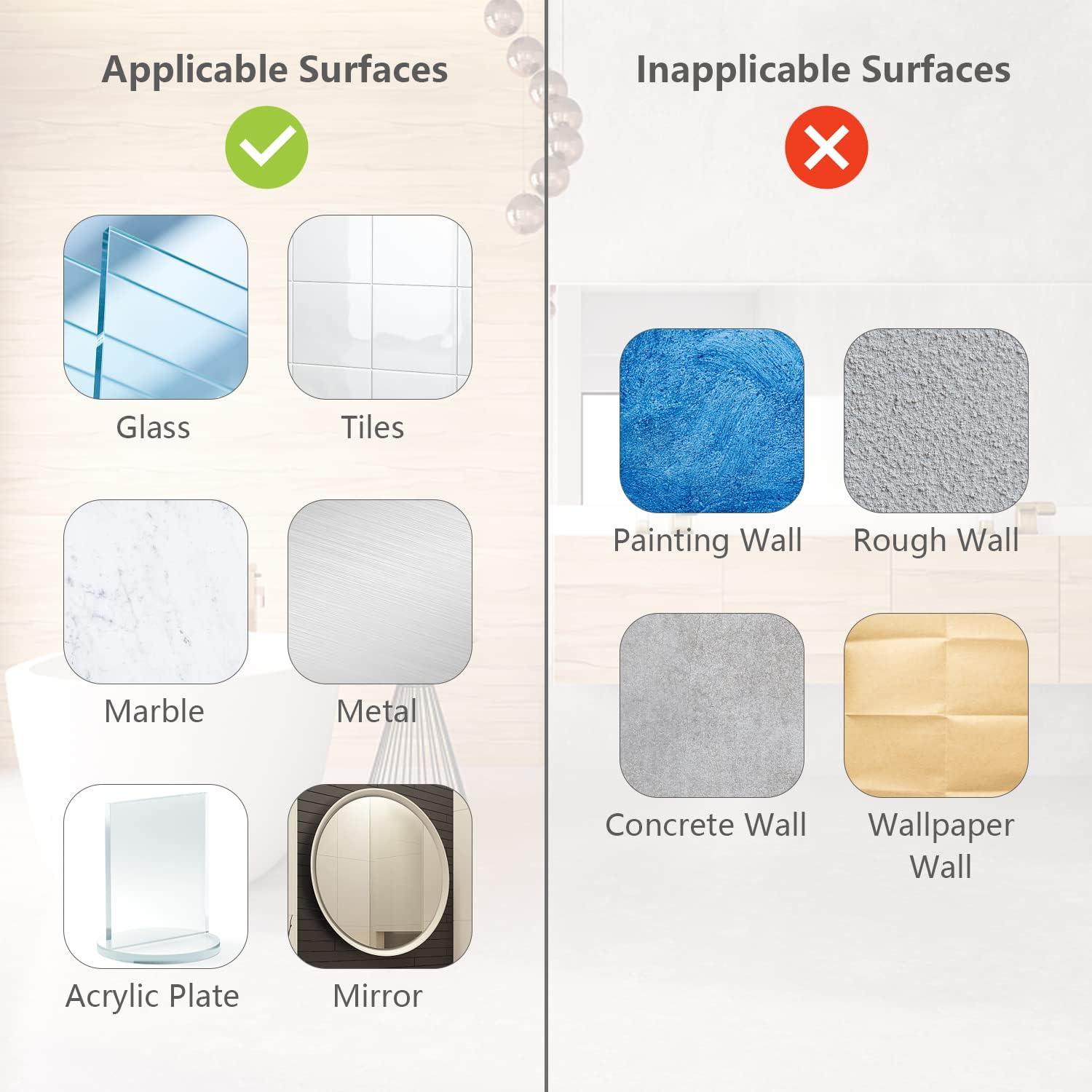 Ganchos de Ventosa DGYB para Ducha Set de 4 Dorados Acero Inoxidable