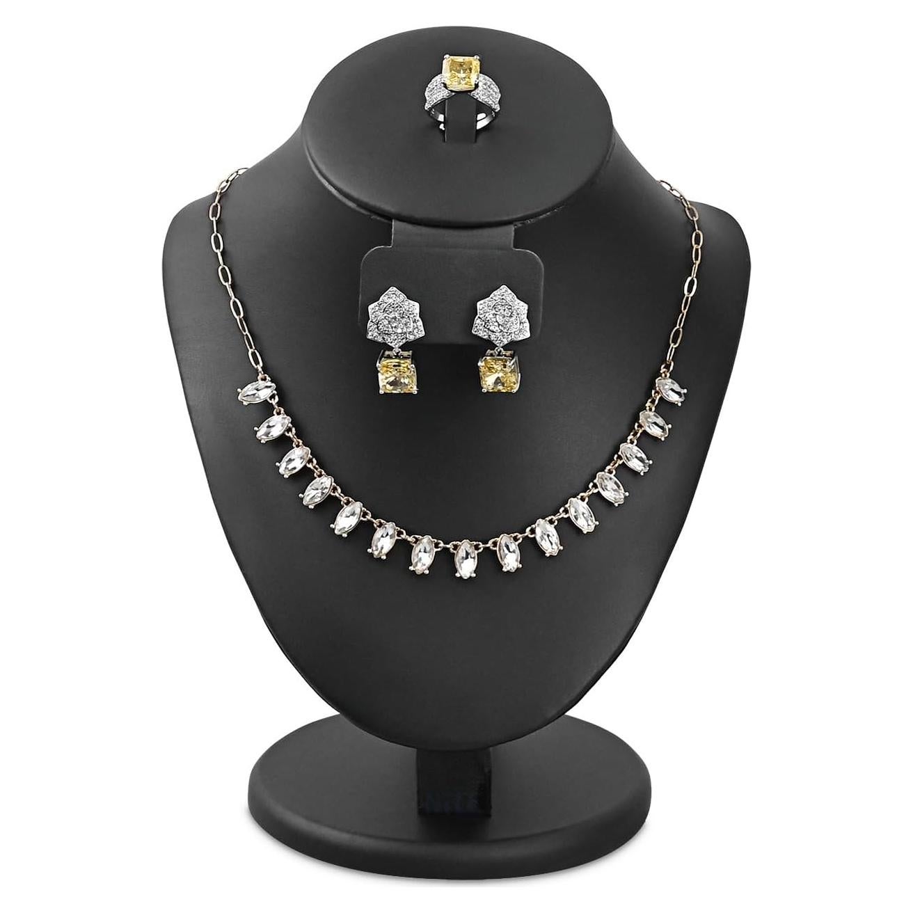 Soporte de exhibición de collar MOOCA, maniquí de joyería negro