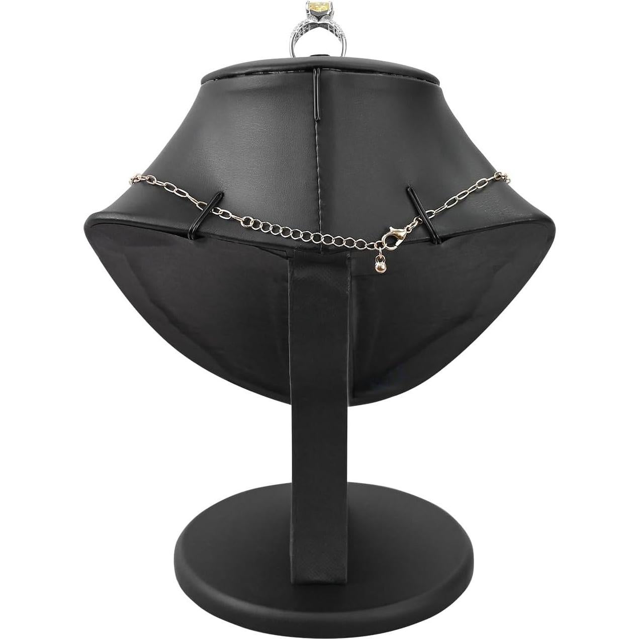 Soporte de exhibición de collar MOOCA, maniquí de joyería negro