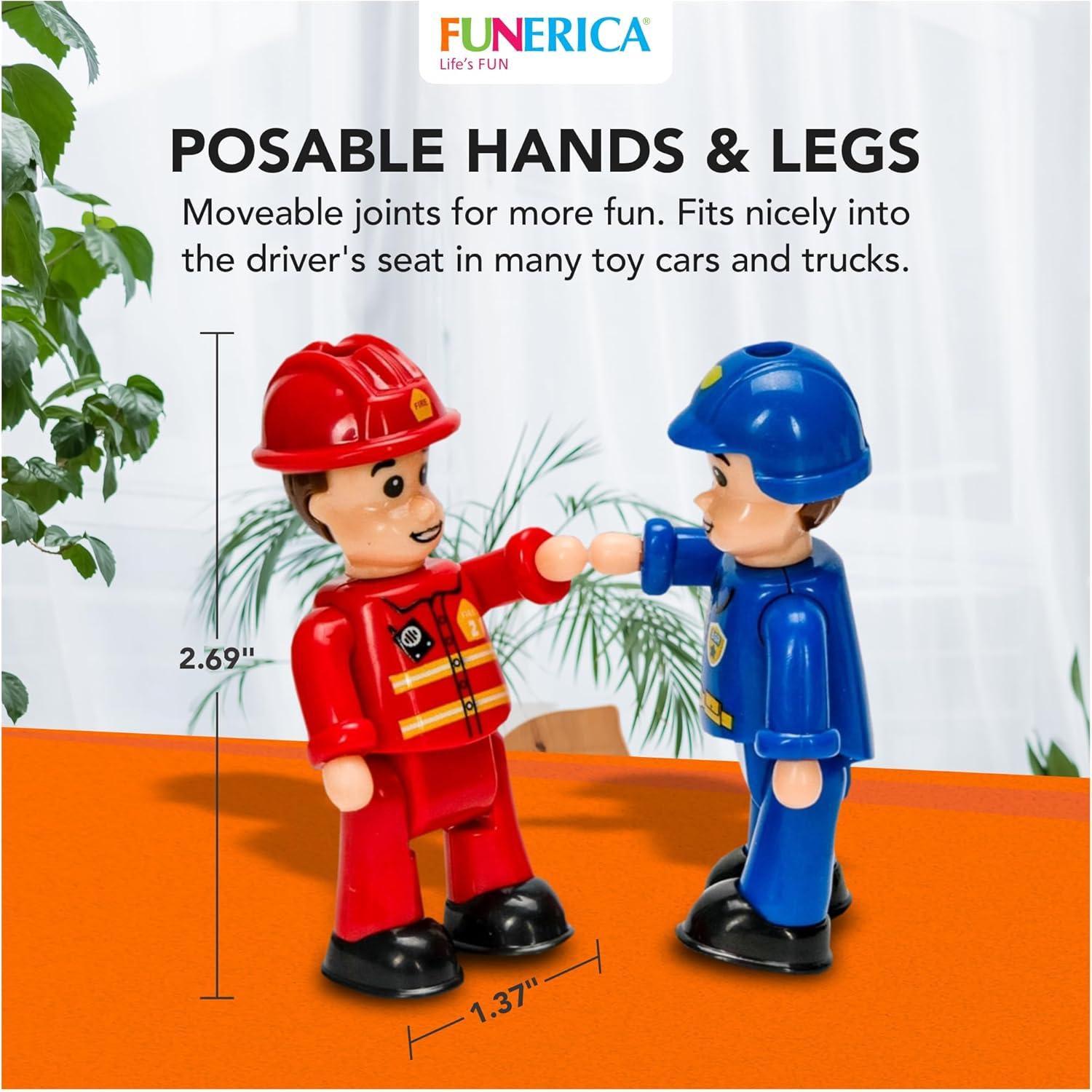 Figuras de Acción FUNERICA - Ayudantes de la Comunidad (4 Pcs)