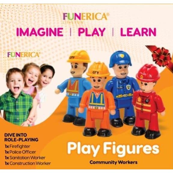 Figuras de Acción FUNERICA - Ayudantes de la Comunidad (4 Pcs)