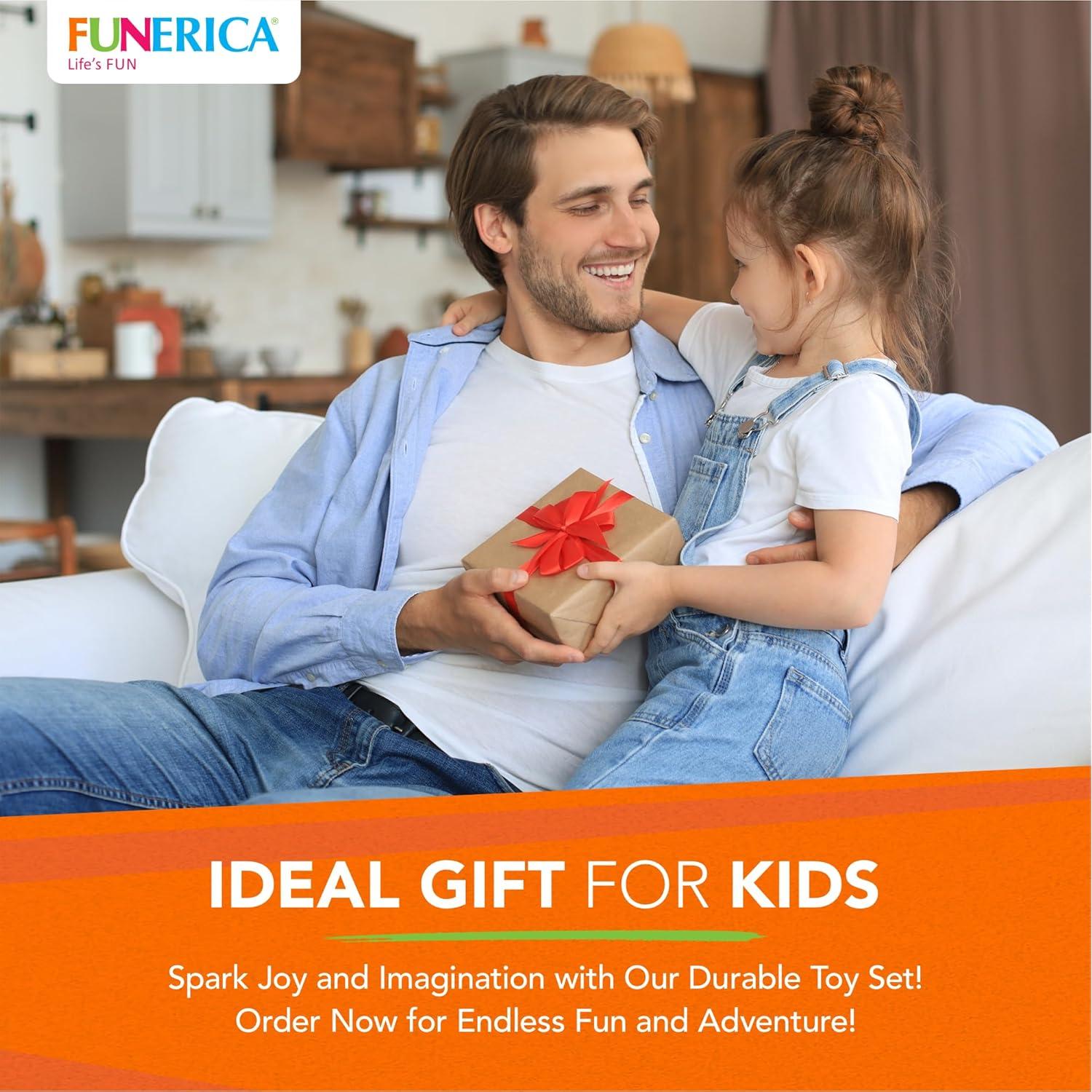 Figuras de Acción FUNERICA - Ayudantes de la Comunidad (4 Pcs)