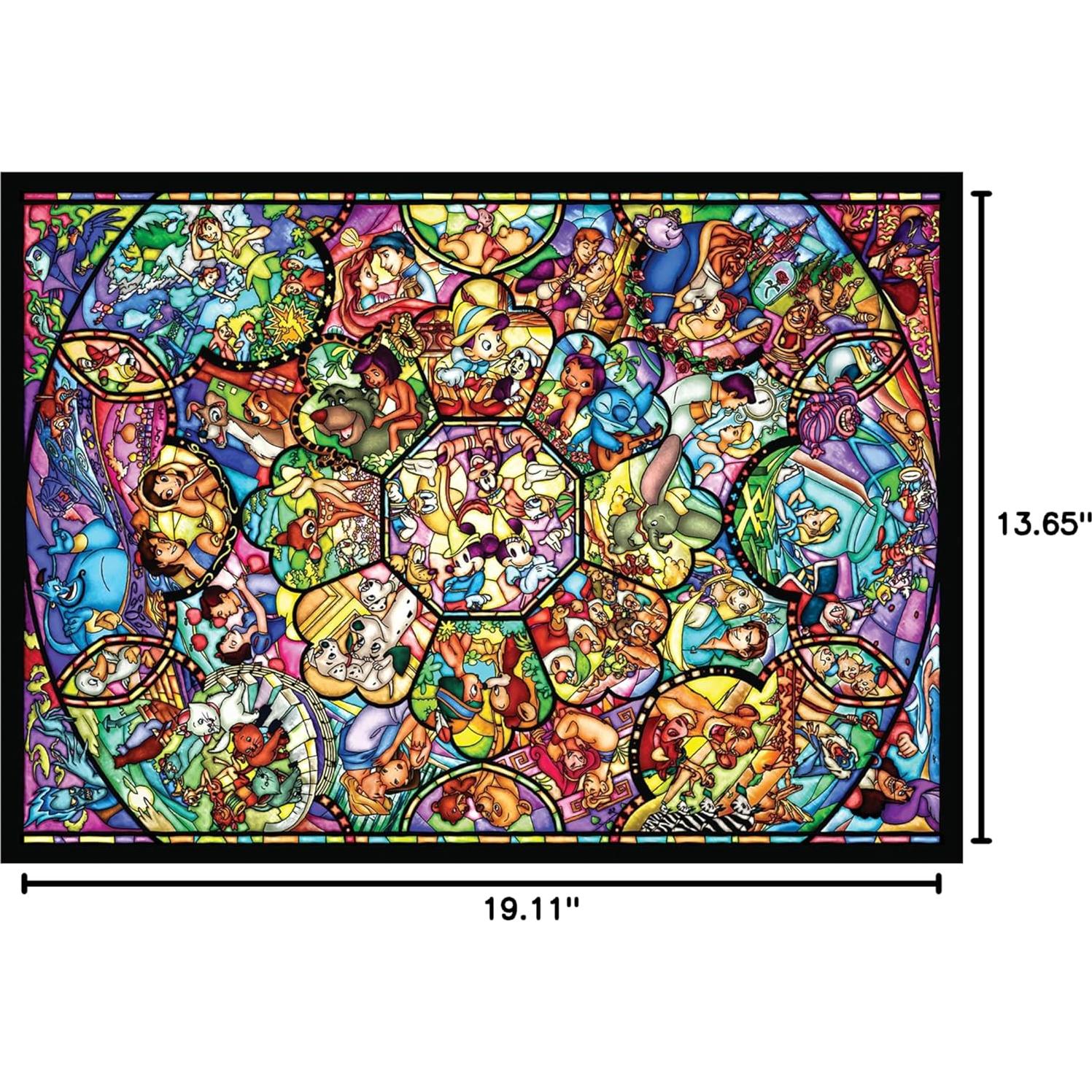 Rompecabezas de Vidrio Templado Tenyo Disney All Star 35x49cm