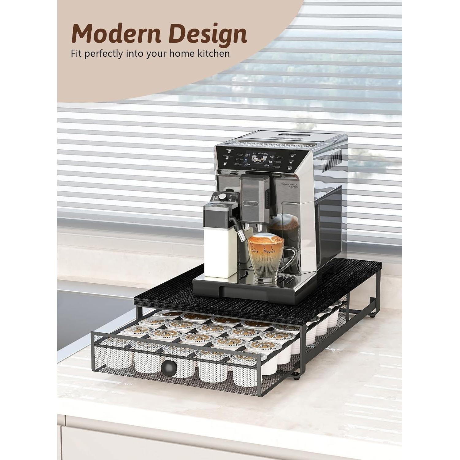 Organizador de Cajón para 35 Cápsulas de Café Sedegn Negro