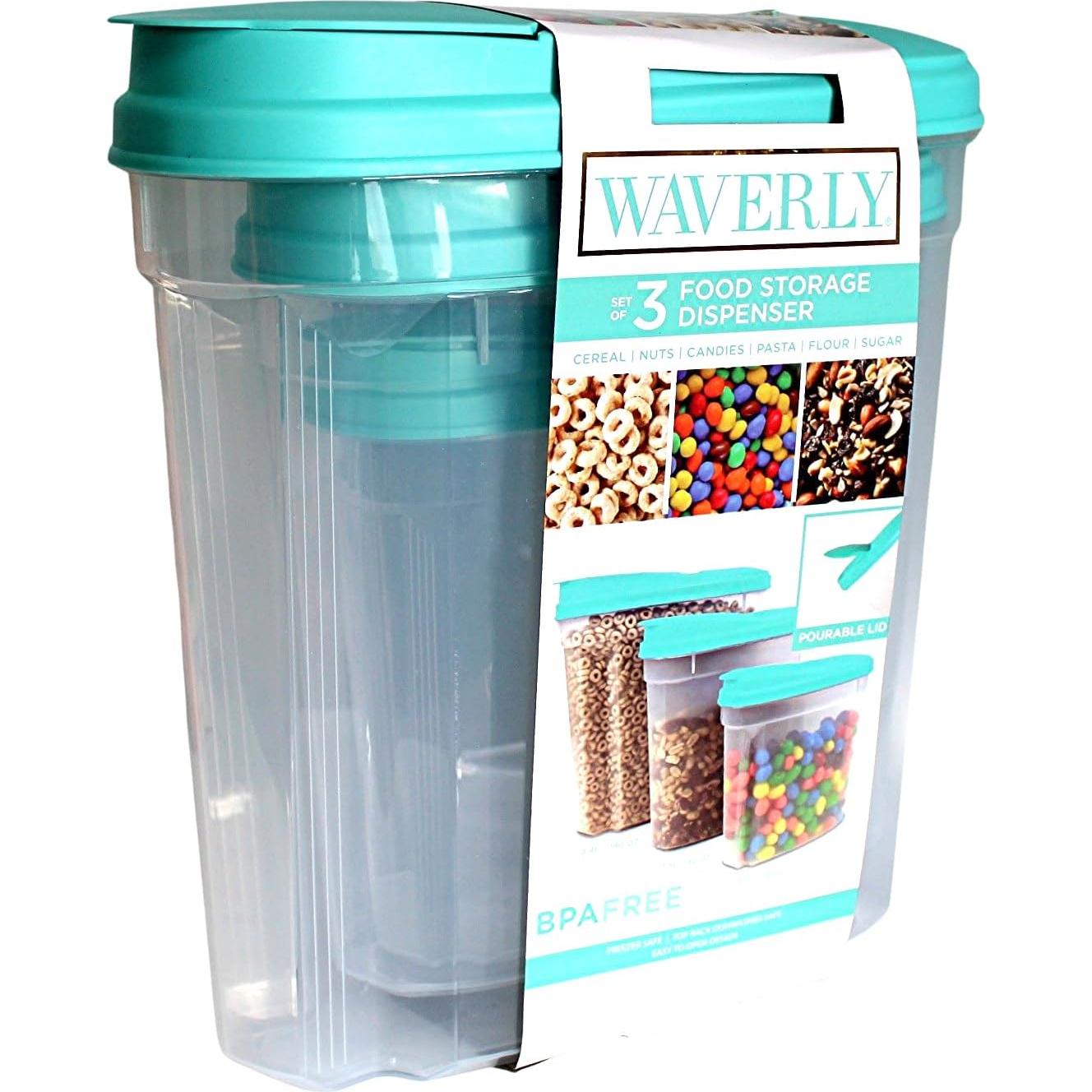 Conjunto de 3 dispensadores de cereales Dependable - BPA Free