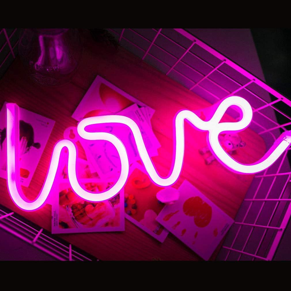 Luz Neon AMOR Rosa MorTime - Decoración LED para Fiestas