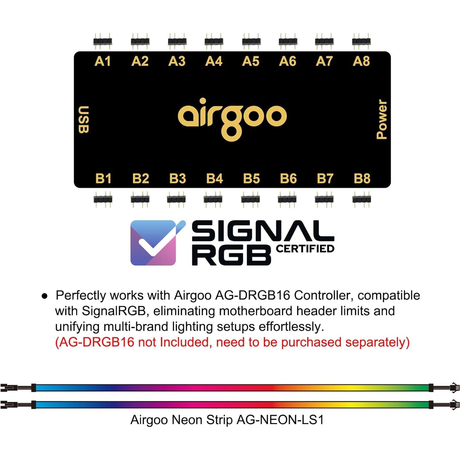 Tira LED RGB direccionable Airgoo AG-NEON-LS1 40cm