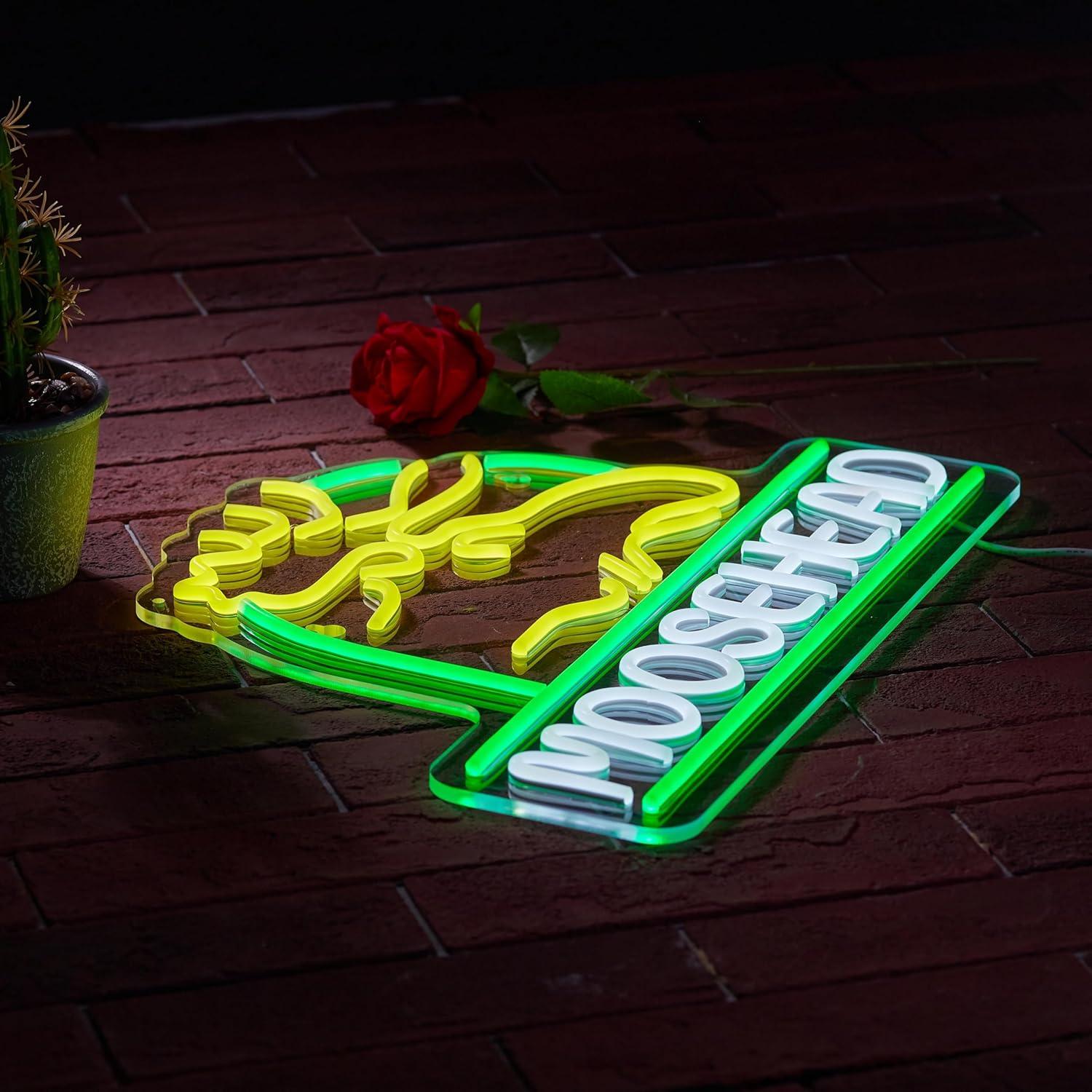 Letrero de Neón LED Alce Dimmable 43x32 cm SGTD Decoración