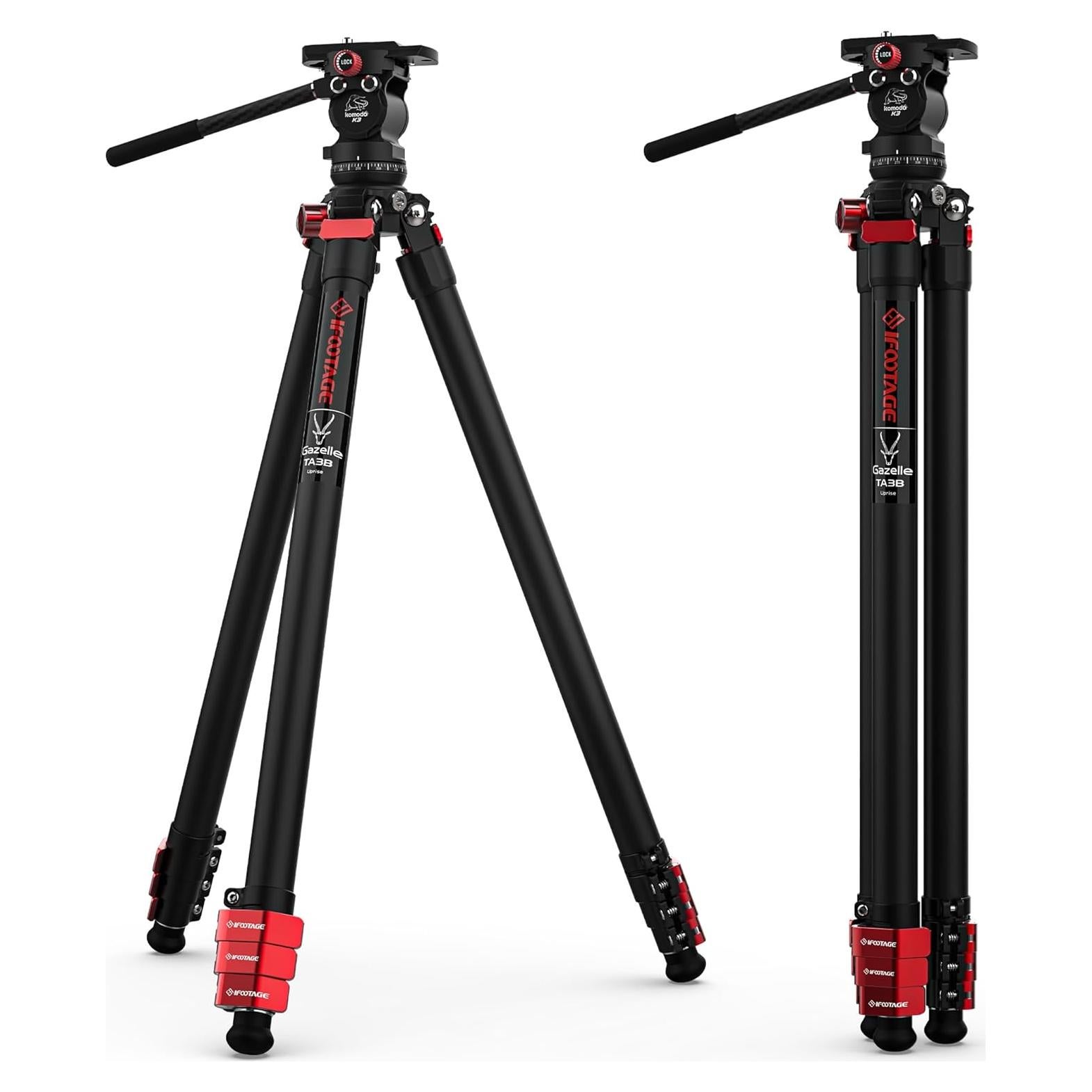 Trípode IFOOTAGE TA3B con Cabezal K3, Aluminio 62"