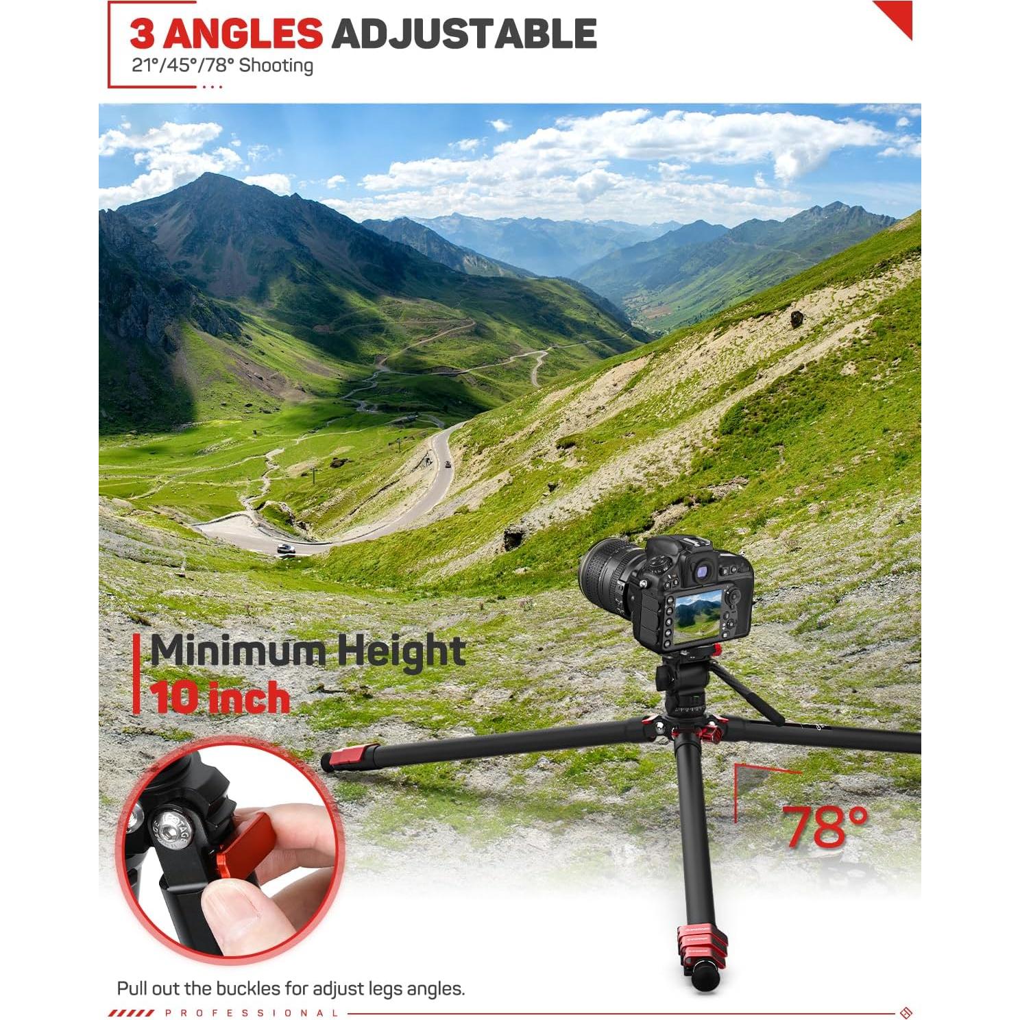 Trípode IFOOTAGE TA3B con Cabezal K3, Aluminio 62"