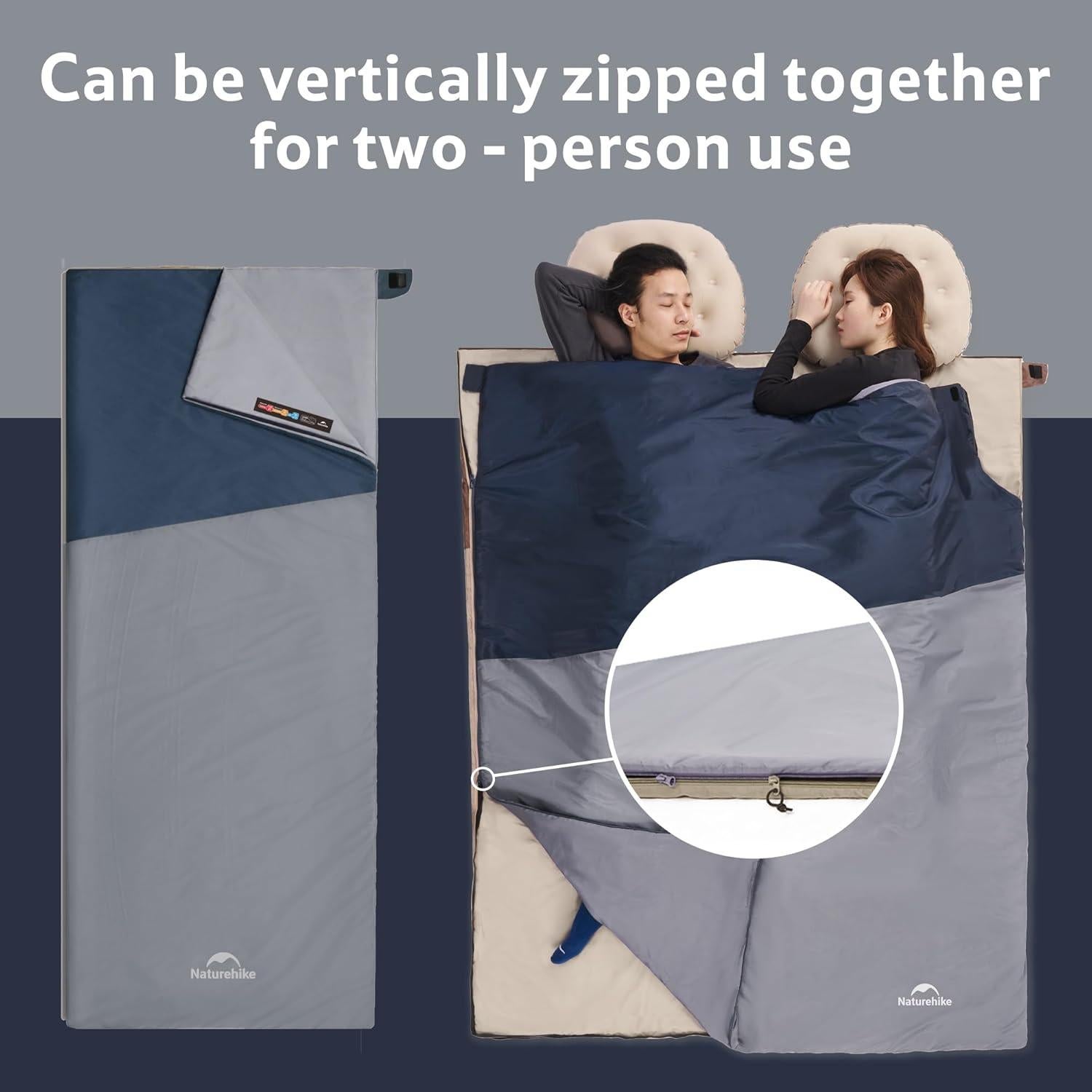 Saco de Dormir Naturehike Ultraligero 15°C/0°C Compacto